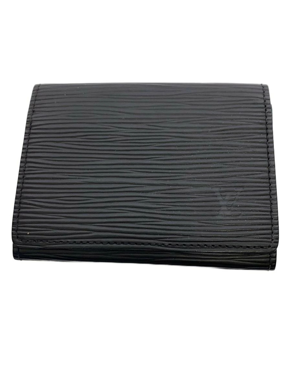 LOUIS VUITTON Envelope Wallet Carte de Visite Epi Leather Black